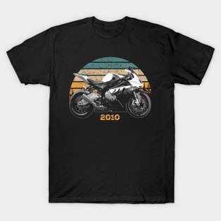 2010 BMW S1000RR Vintage Motorcycle Design T-Shirt